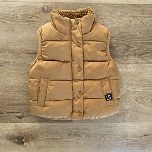 Little Bipsy: Sherpa Lined Puffer Vest (Size 12-18M)